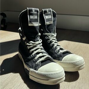 Rick Owens x DRKSHDW Chuck 70 High Black 2022